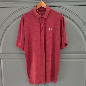 Under Armour Men's Polo Shirt in Deep Red